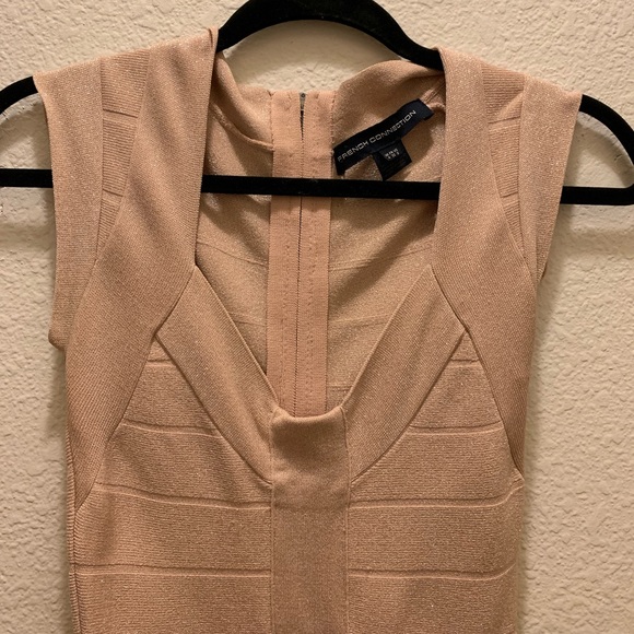 Champagne Bodycon Dress - Picture 1 of 5